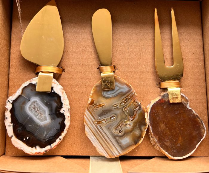 Truffle Agate Cheeseknives - Set of 3 - Image 2