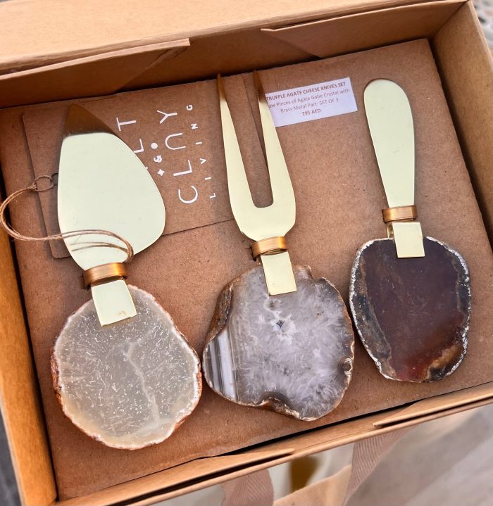 Truffle Agate Cheeseknives - Set of 3 - Image 4